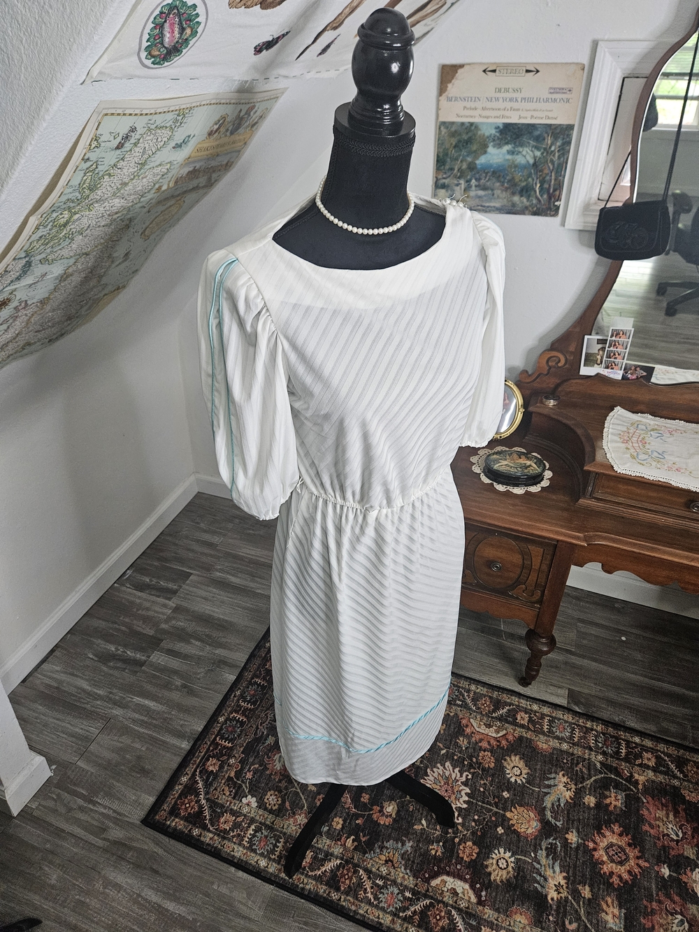 Vintage White 80s Jerry Lee Dress